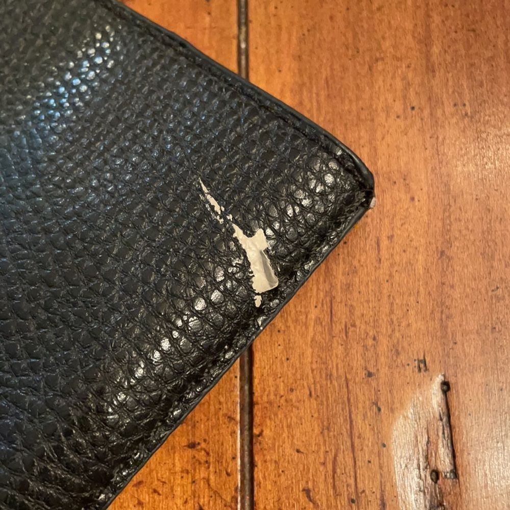 BCBG Black Pebble Leather Tote - Picture 8 of 8